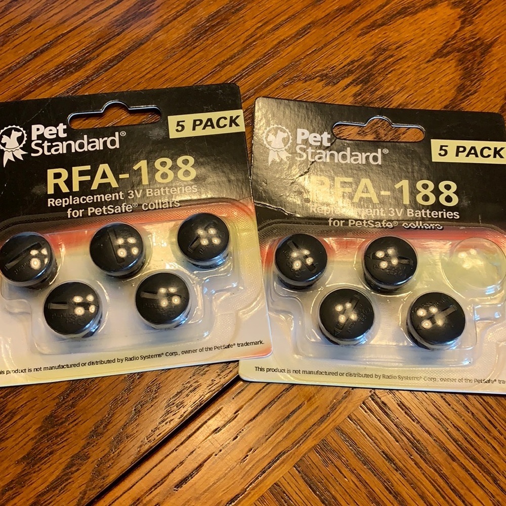 Replacement batteries for pet collar